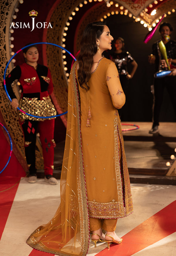 AJFO-06 EMBROIDERED NET UNSTITCHED 3 PCS