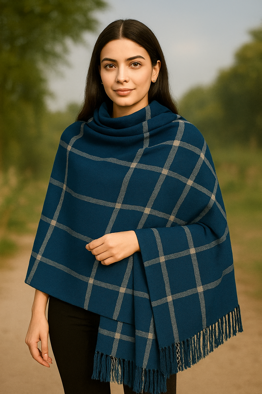 "Bareeze" Ladies Pure Pashmina Wool Shawl - Zinc