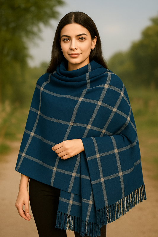 "Bareeze" Ladies Pure Pashmina Wool Shawl - Zinc
