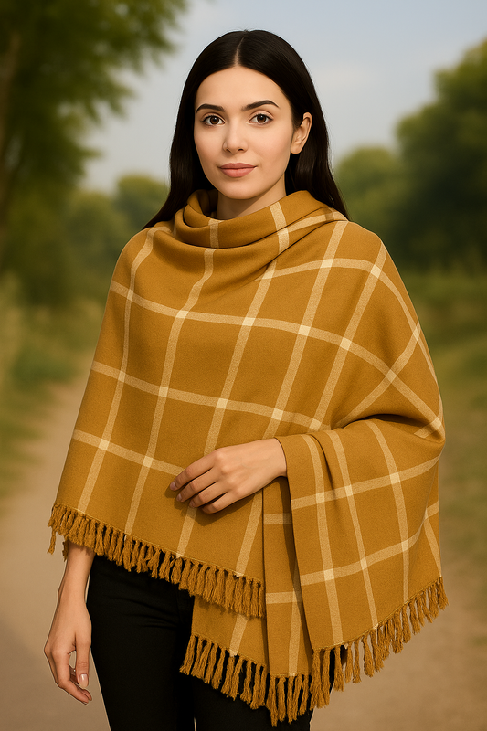 "Bareeze" Ladies Pure Pashmina Wool Shawl - Camel