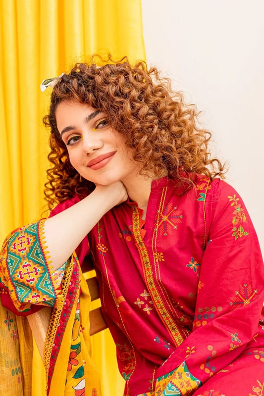 ASLING DHANAK 3PC | EMBROIDERY | D#3210