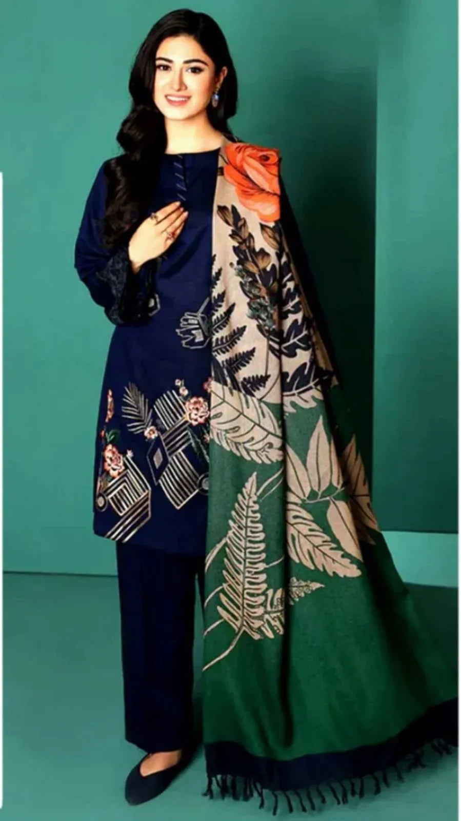 NISHAT DHANAK 3PC | EMBROIDERY | FF#7528