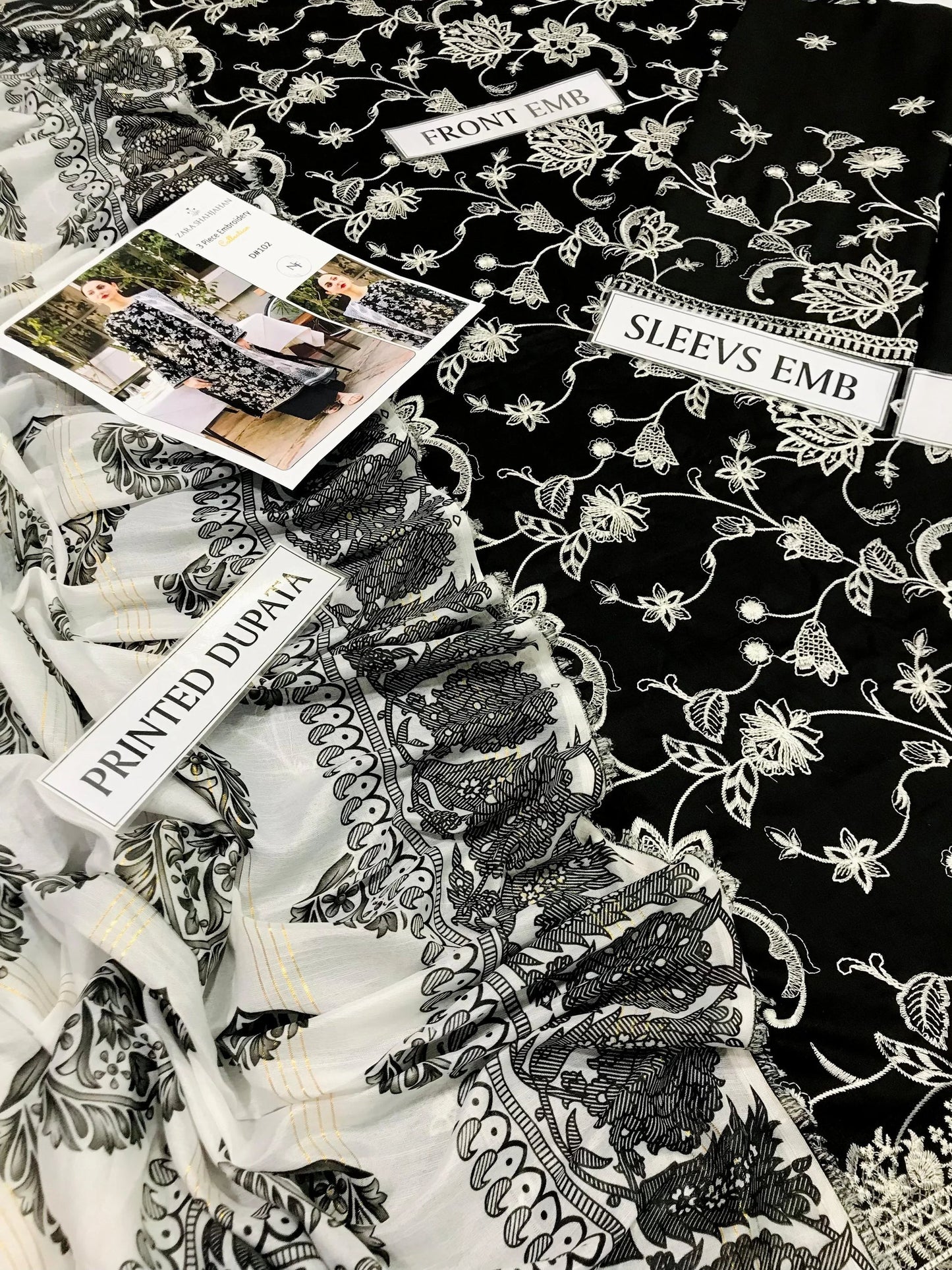 ZARA SHAHJAHAN DHANAK 3PC | EMBROIDERY | D#2521