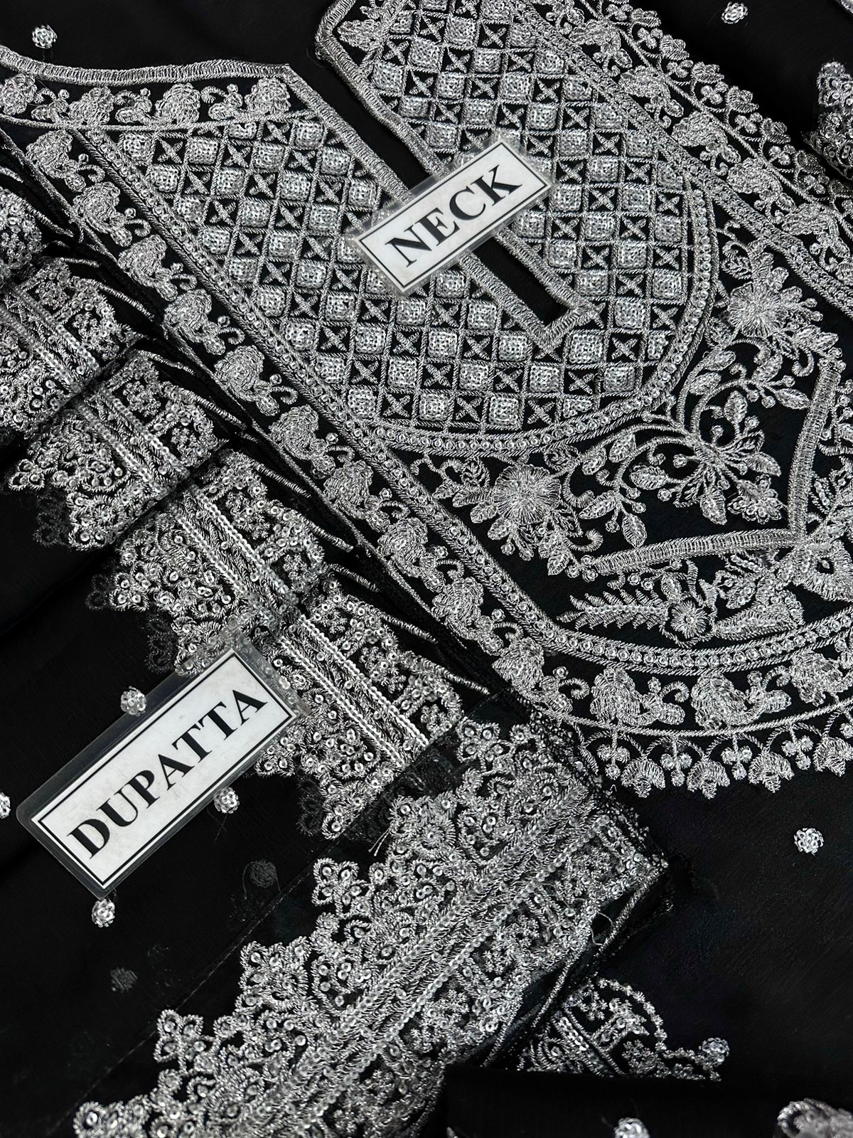 AJ-18 EMBROIDERED CHIFFON 3 PCS ☆ASIM JOFA☆